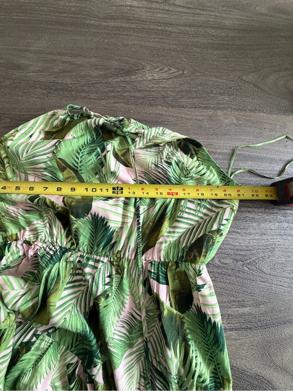 Vince Camuto Green and Pink Tropical Halter Maxi Dress - Picture 12 of 13